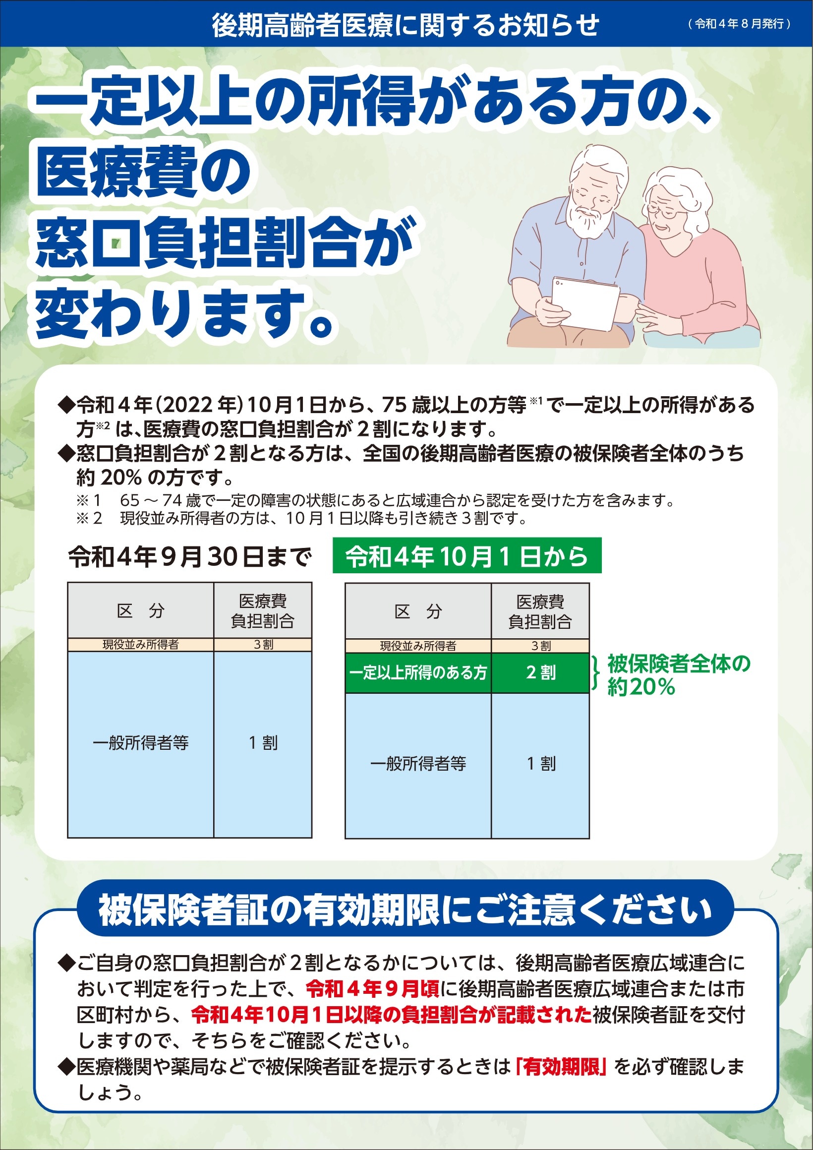 後期高齢者医療に関するお知らせ【PDF】